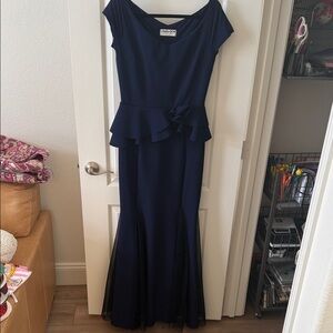 Chiara Boni Navy Blue Dress